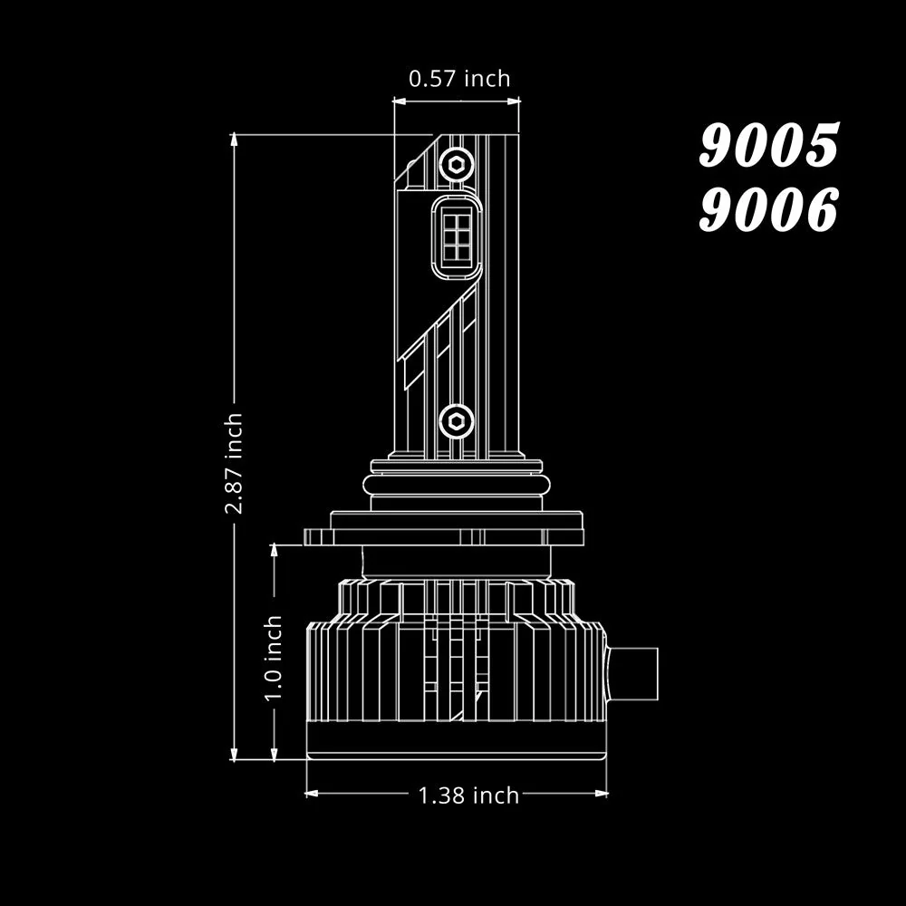 NCP 9005 HB3 CANBus LED Forward Lightings Bulbs | High, Low Beam - Image 6