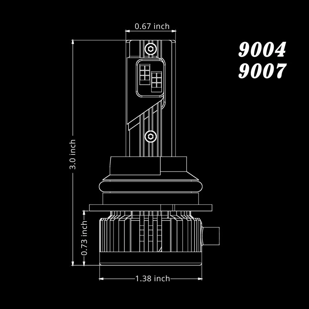 NCP 9007 HB5 CANBus LED Forward Lightings Bulbs | Dual High Low Beam - Image 7
