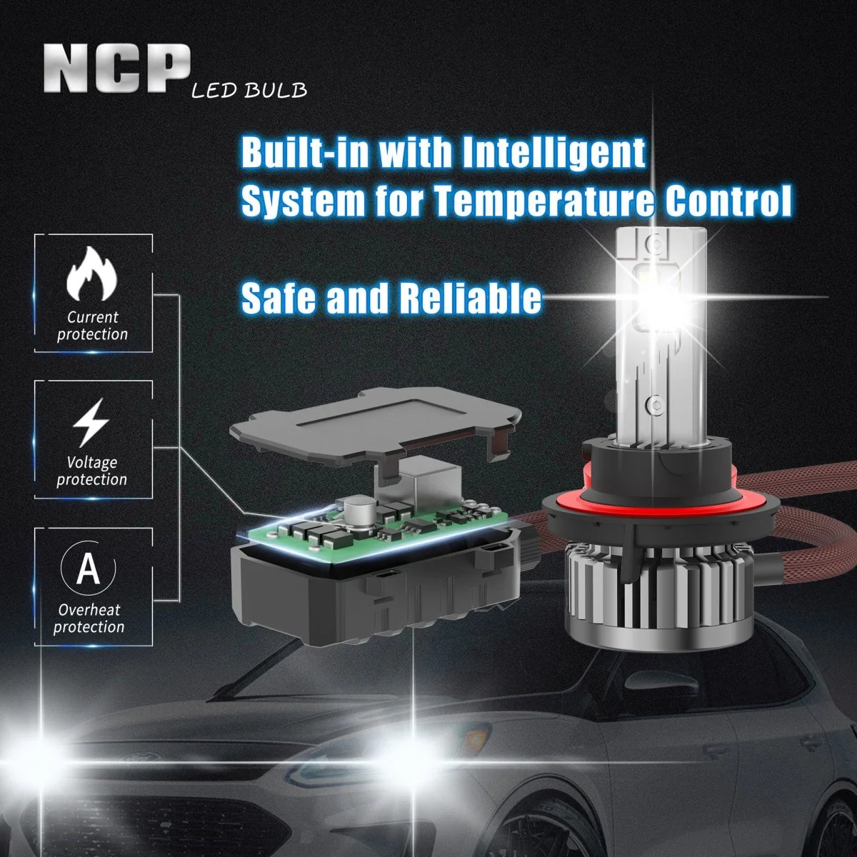 NCP H13 9008 CANBus LED Forward Lightings Bulbs | Dual High/Low Beam - Image 5