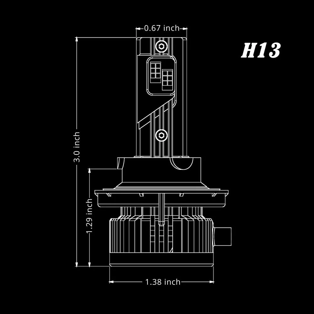 NCP H13 9008 CANBus LED Forward Lightings Bulbs | Dual High/Low Beam - Image 7