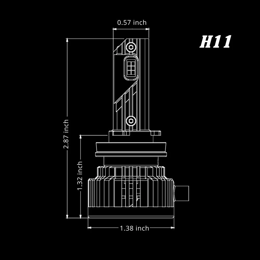 NCP H8 H9 H11 CANBus LED Forward Lightings Bulbs | High, Low Beam Replacement - Image 6