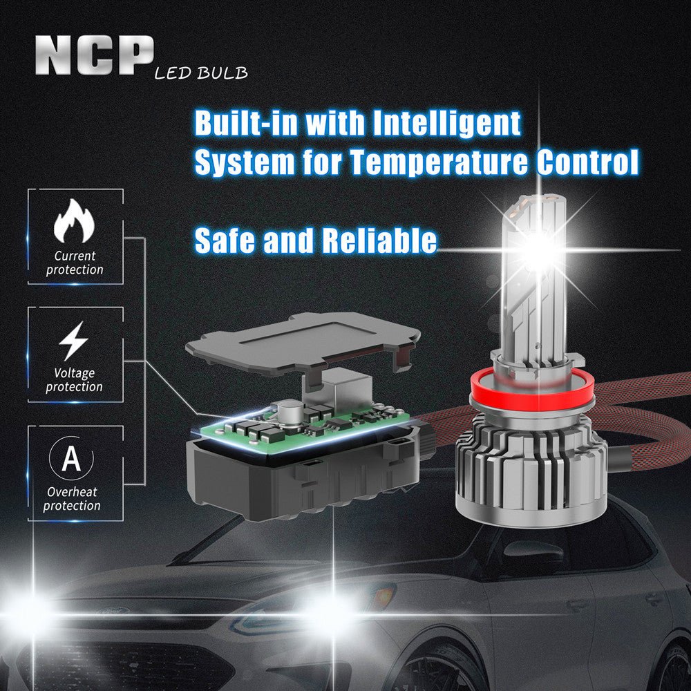 NCP H8 H9 H11 CANBus LED Forward Lightings Bulbs | High, Low Beam Replacement - Image 7