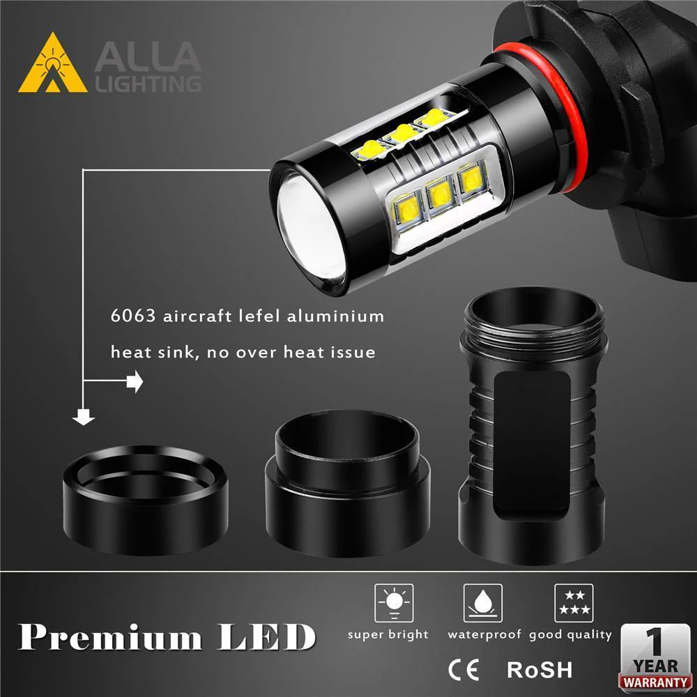 P13W 12277 LED Bulbs High Power 80W Cree Daytime Running Lights (DRL), 6K White - Image 5