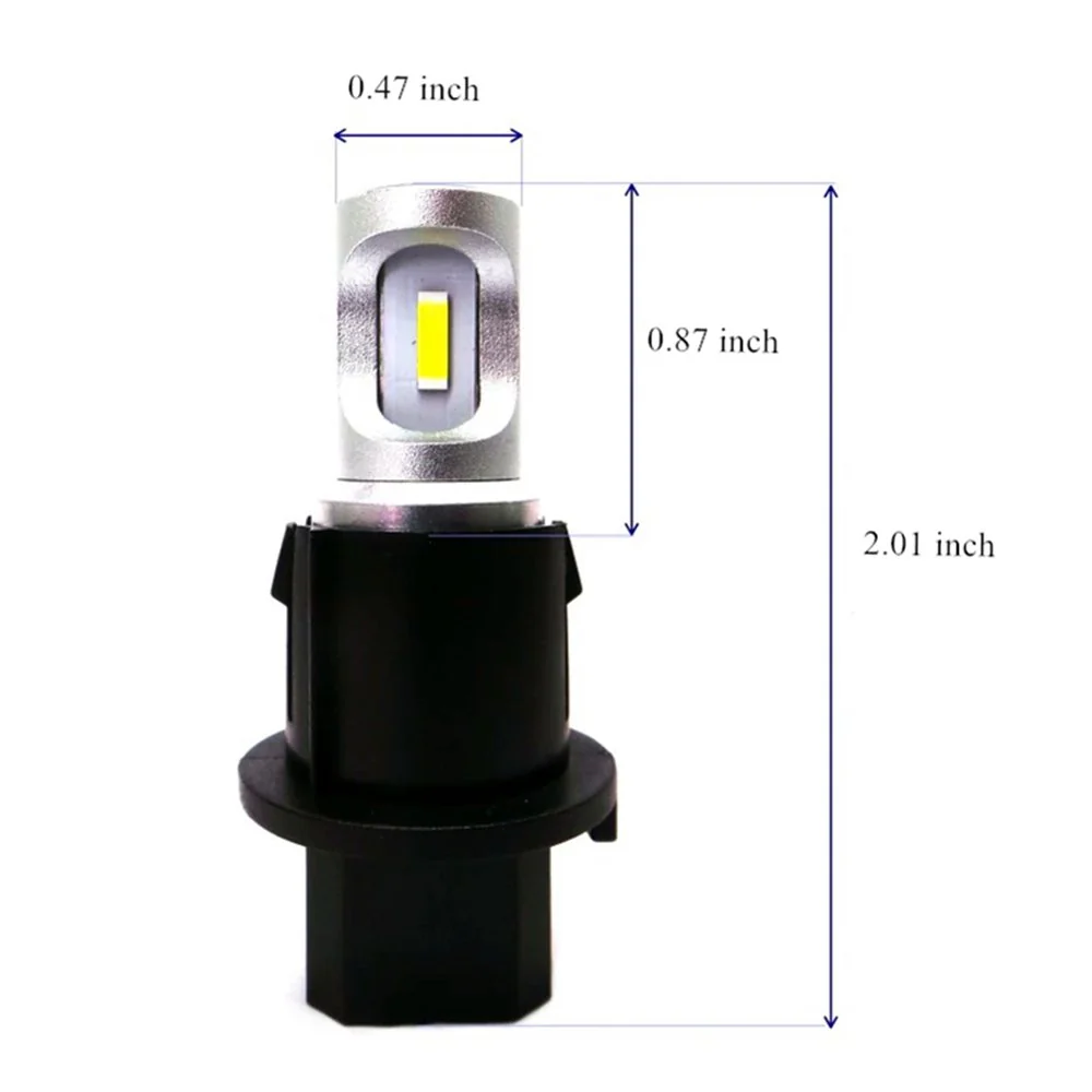 PH16W LED Bulbs Back-up Reverse, Tail, Signal Lights, 6000K White - Image 5
