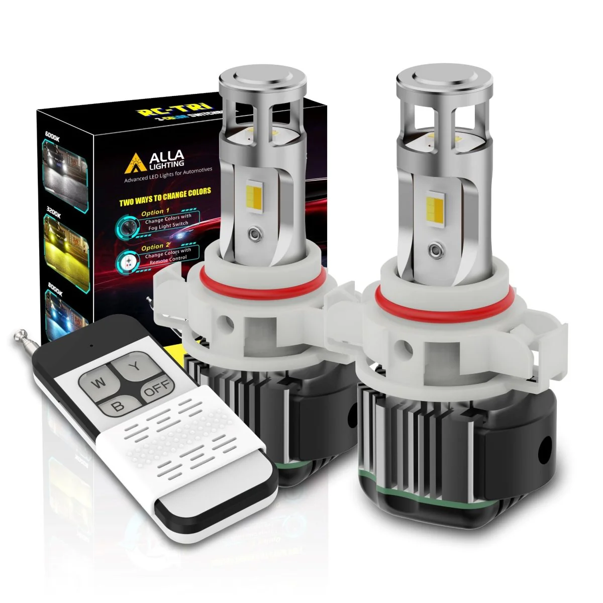 PS19W 5201 5202 LED Switchback LED Bulbs Fog Lights/DRL | White, Yellow, Blue - Image 17