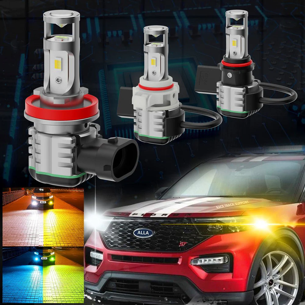 PS19W 5201 5202 LED Switchback LED Bulbs Fog Lights/DRL | White, Yellow, Blue - Image 8