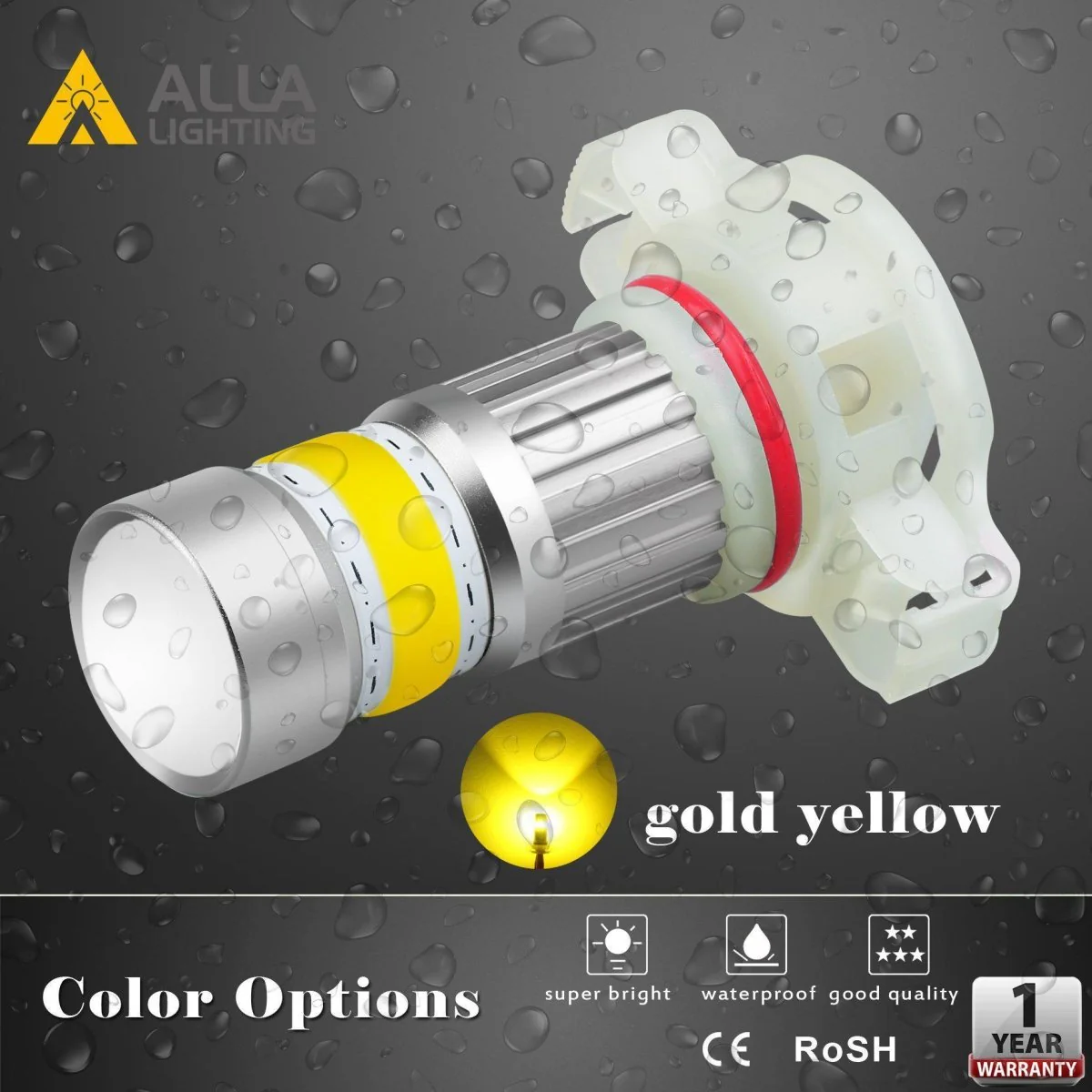 COB-72 5202 5201 LED Fog Light Bulbs, 6500K White/8000K Blue/3000K Amber Yellow - Image 12