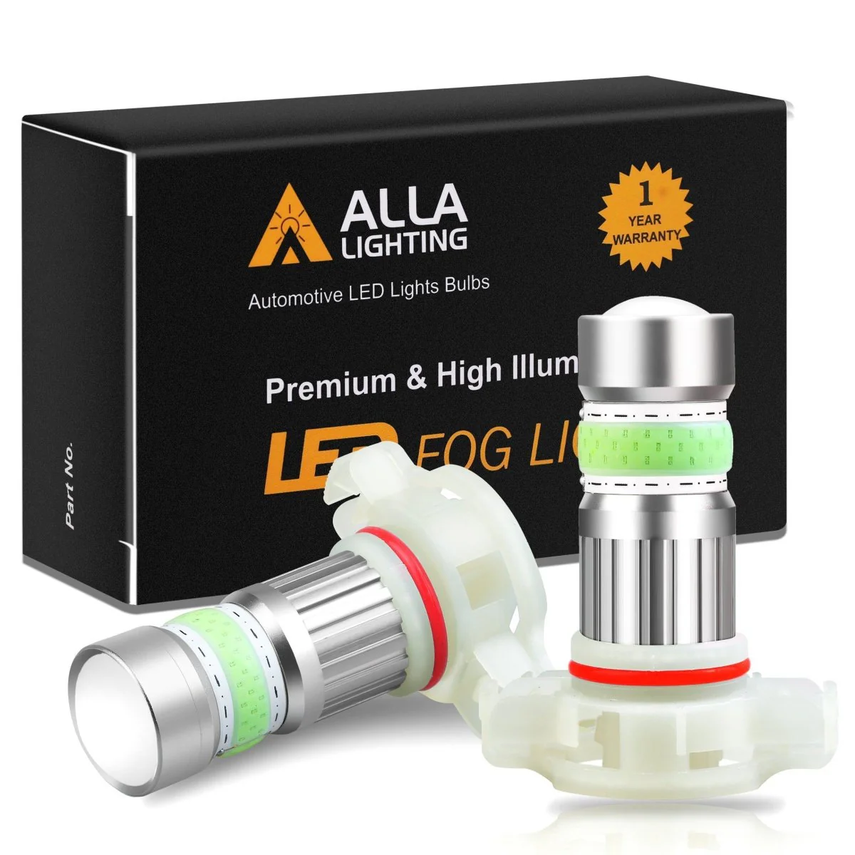 COB-72 5202 5201 LED Fog Light Bulbs, 6500K White/8000K Blue/3000K Amber Yellow - Image 13