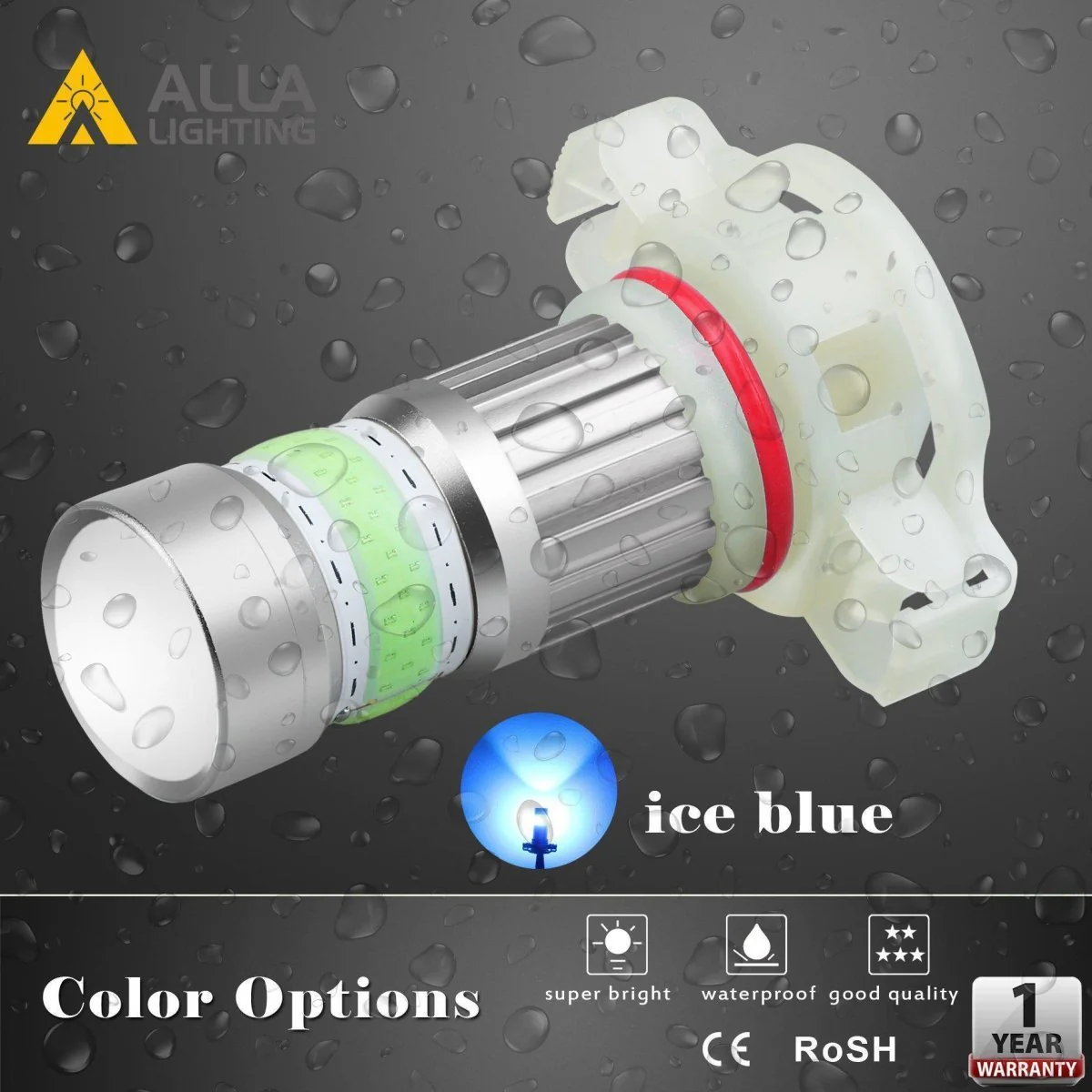 COB-72 5202 5201 LED Fog Light Bulbs, 6500K White/8000K Blue/3000K Amber Yellow - Image 16