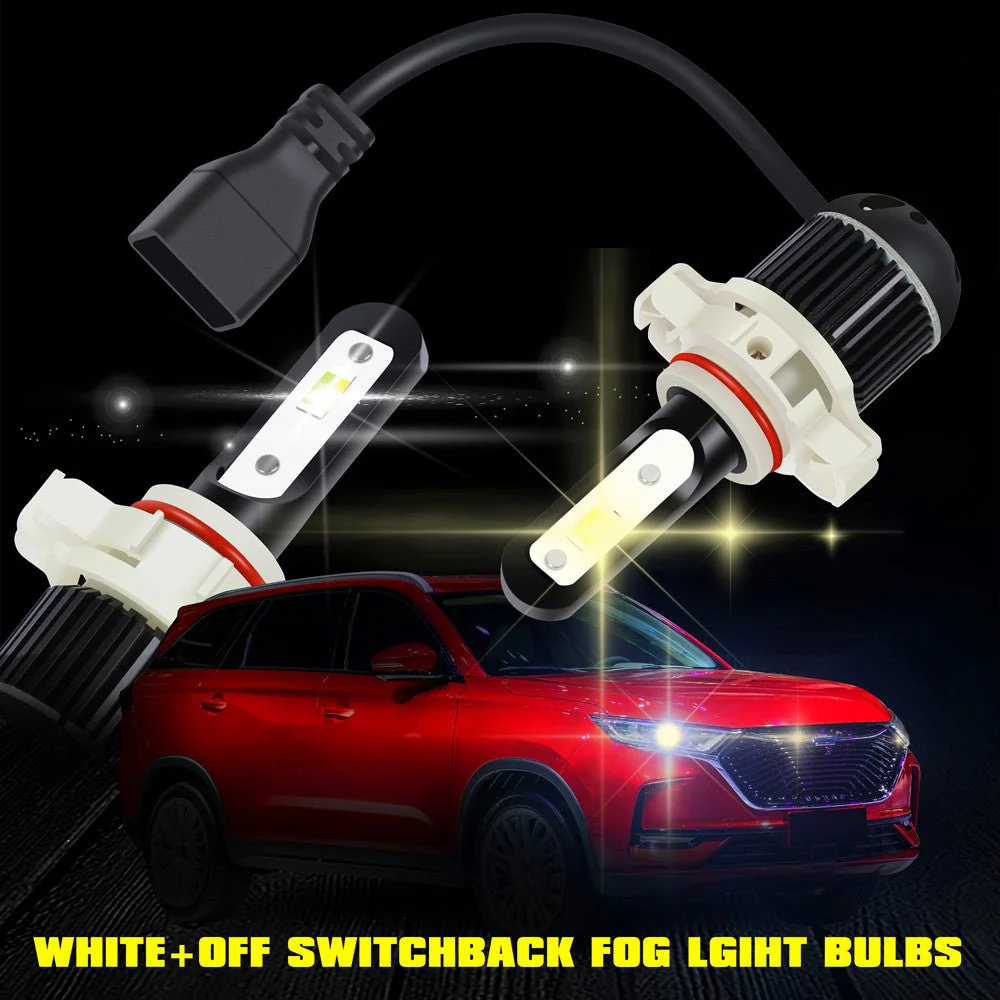PS24W 5201 5202 LED Switchback Fog Lights/DRL | White, Yellow - Image 7