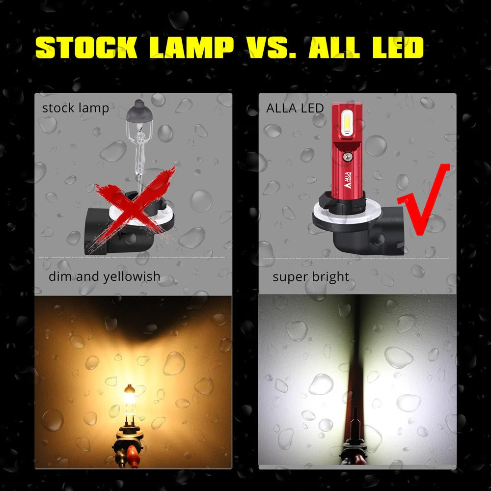 886 881 Fog Lights Bulb Super Bright LED Replacement 896 889 898 H28 - Image 4