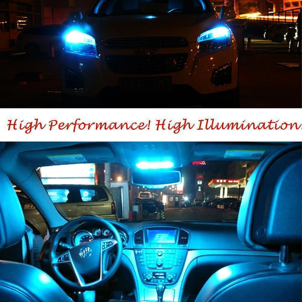 T10 168 194 LED Bulbs License Plate, Interior Map Dome Trunk Lights - Image 19