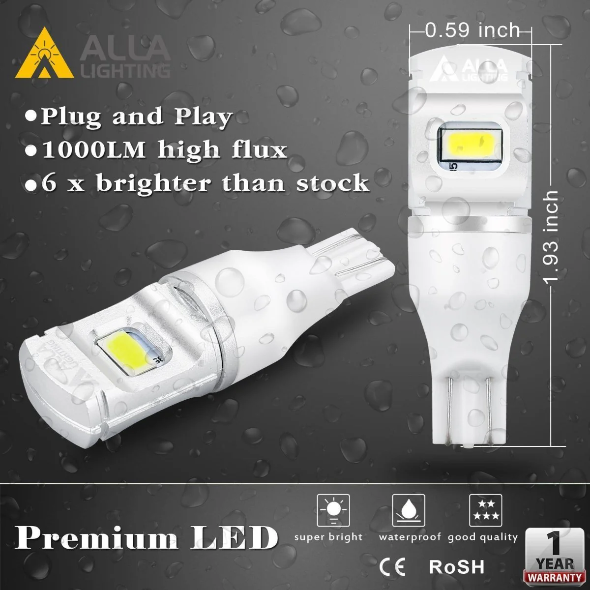 T15 912 921 LED Bulbs ETI-SMD Back-up Reverse Lights W16W 922 - Image 5