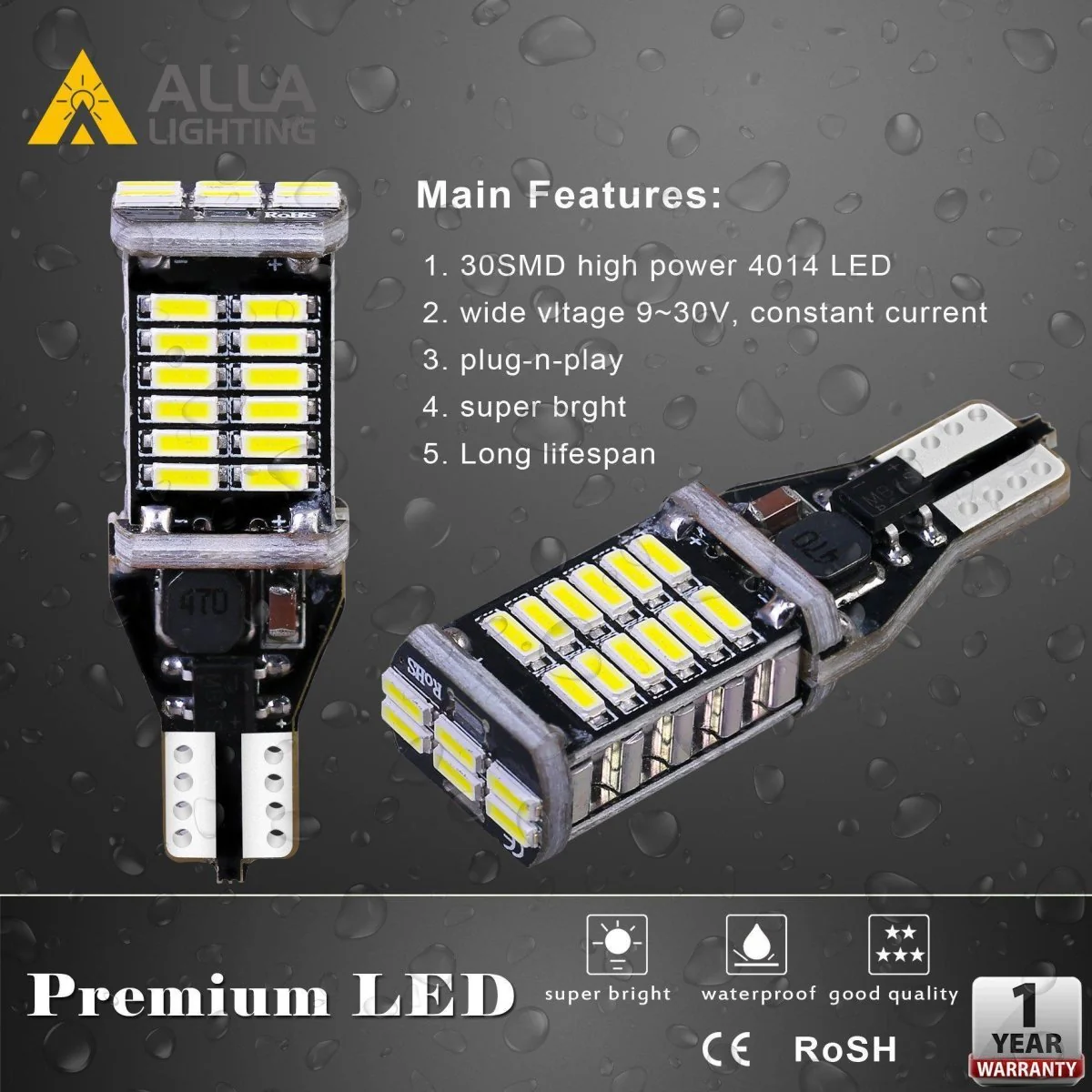 T15 912 921 LED Bulbs Super Bright Back-up Reverse Lights - Image 5
