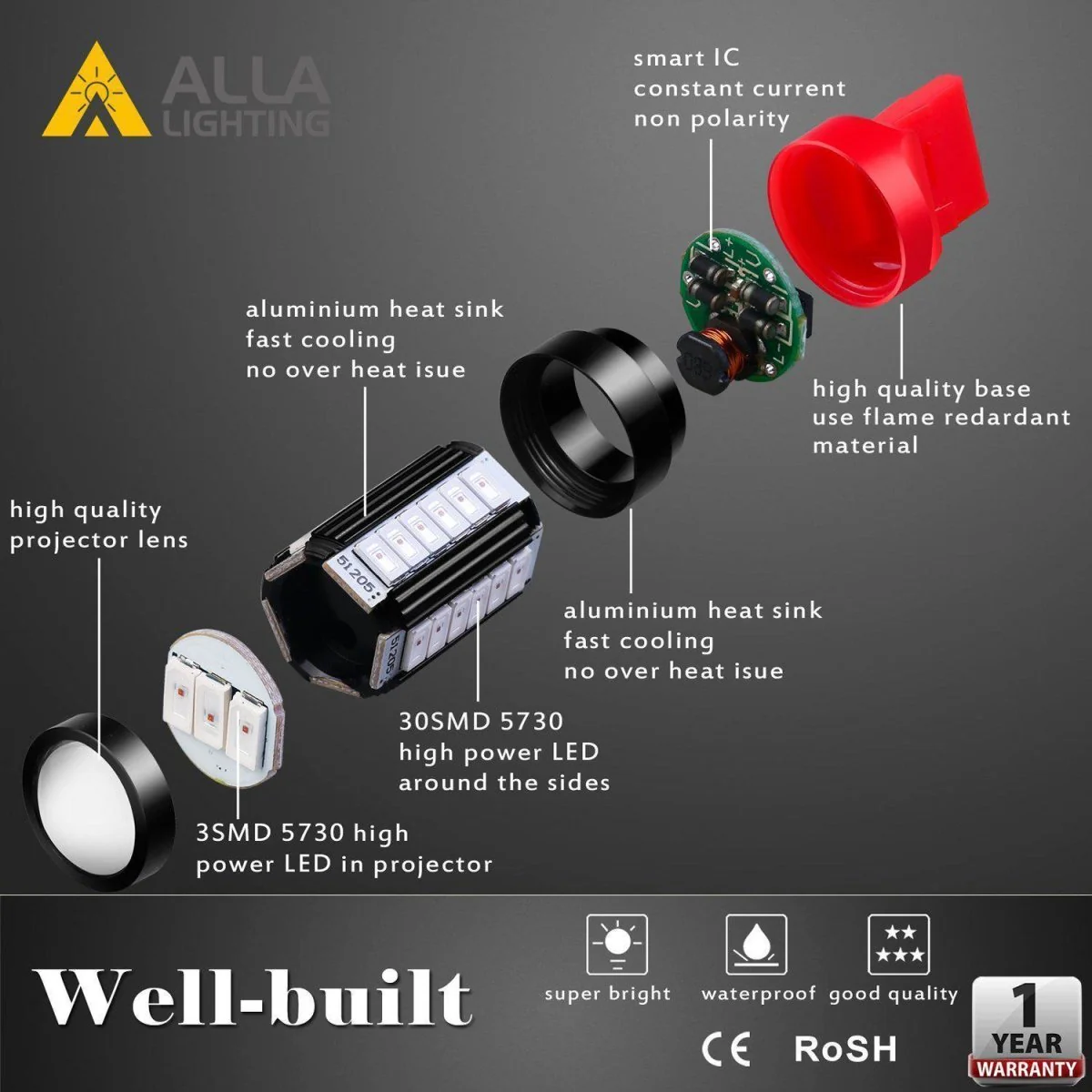 T20 7440 7443 LED Turn Signal, Brake, Stop, Tail, Reverse Lights Bulbs - Image 12