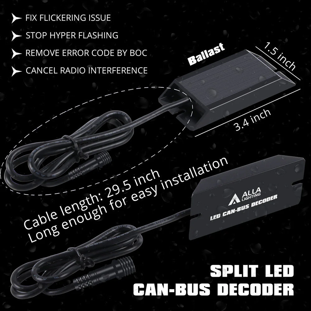 T20 7443 CANBUS LED Resistor Decoder Fix Turn Signal Light Hyper Flash - Image 2