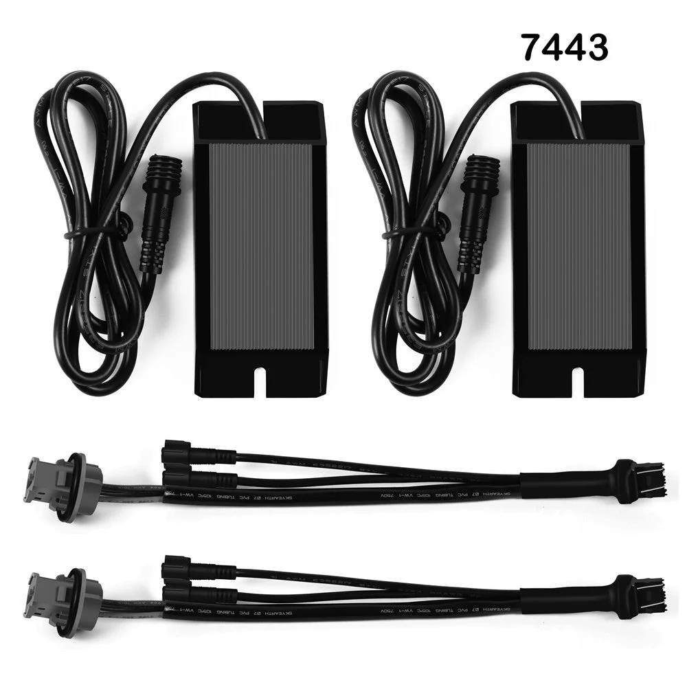 T20 7443 CANBUS LED Resistor Decoder Fix Turn Signal Light Hyper Flash - Image 4