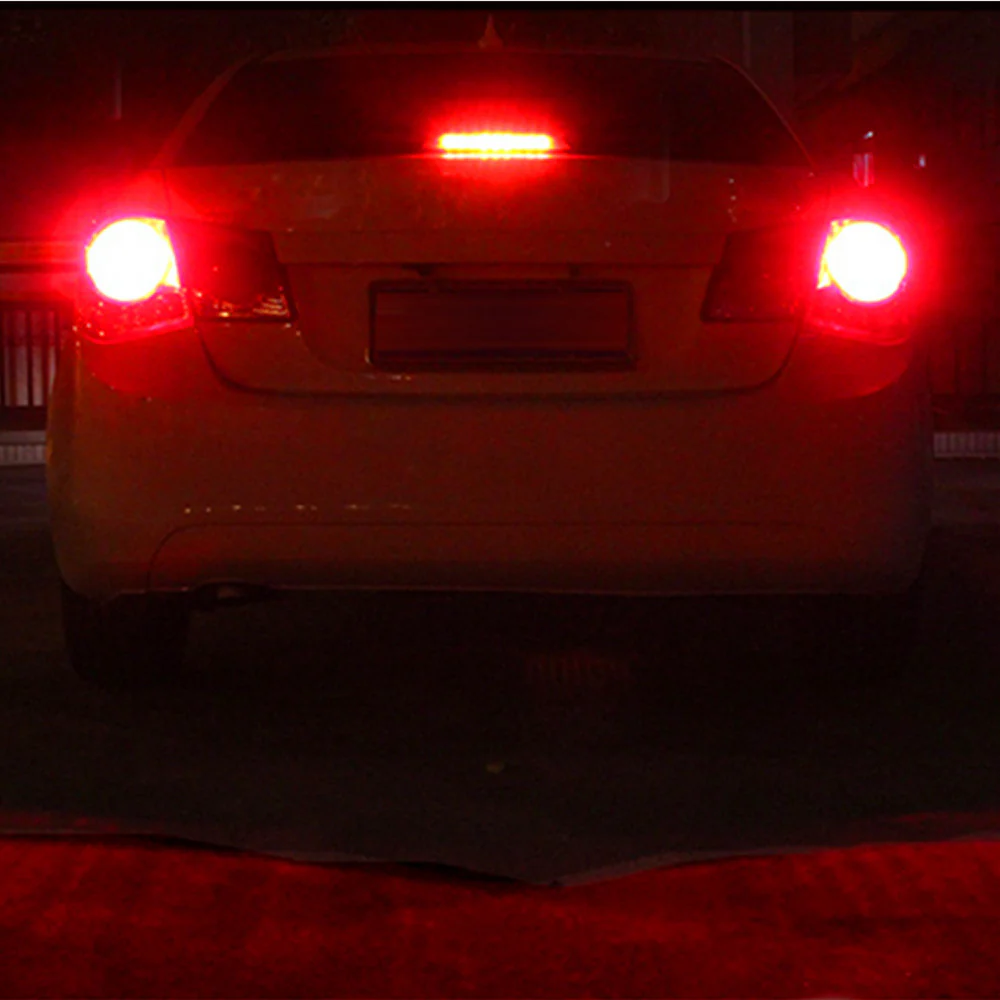 T25 3156 3157 CANBUS LED Bulbs Red Signal Lights Error Free 3057 4057 - Image 8
