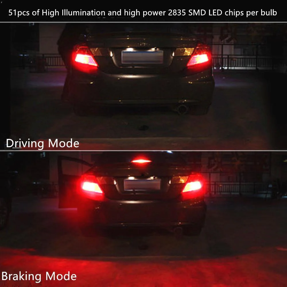 T25 3156 3157 LED Bulbs Reverse, Signal, Brake Stop Lights 4114 - Image 8
