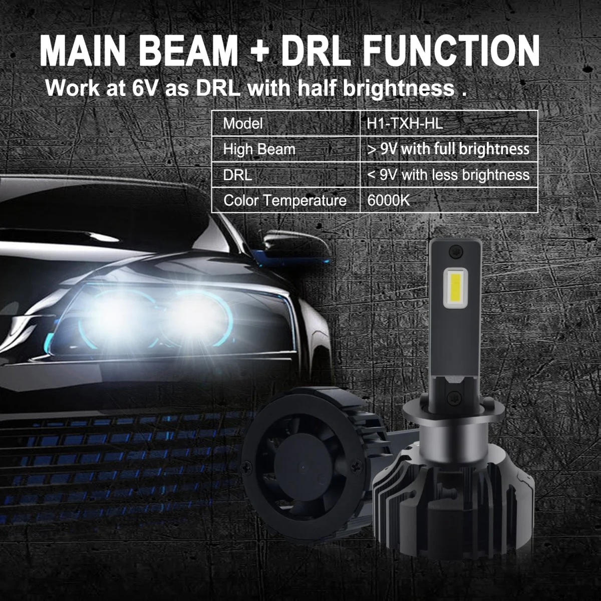 TXH H1 LED Bulb | Forward Lightings, Cornering, Fog Lights, DRL Replacement - Image 4
