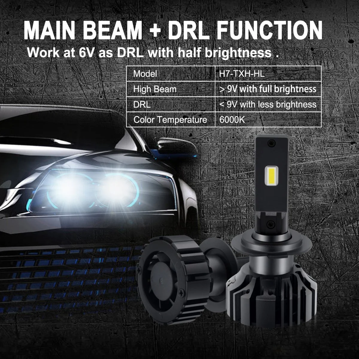 TXH H7 LED Bulb Forward Lightings, Cornering, Fog Lights Replacement - Image 3