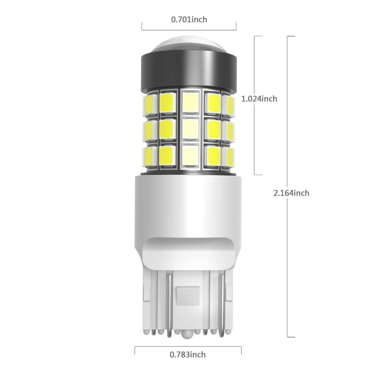 W21W 7440 LED Strobe Reverse Lights Flashing Back-up Bulbs, 6000K Xenon White - Image 8